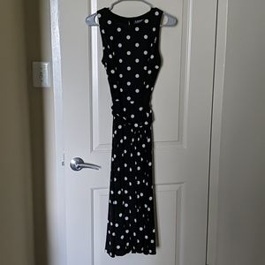 RL polka dot midi dress